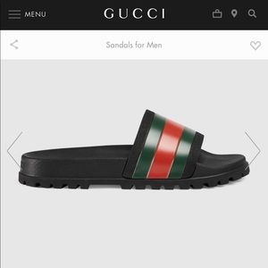 Gucci Web Slide Sandal MENS